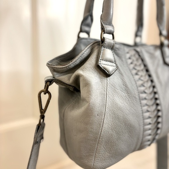 LIEBESKIND BERLIN LEATHER SHOULDER/CROSSBODY, Anthropologie, Dusty Blue/Grey - Picture 4 of 10